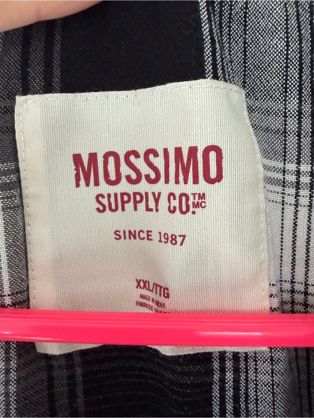 Mossimo Supply Co. Black and White Plaid Midi Skirt - Picture 3 of 4